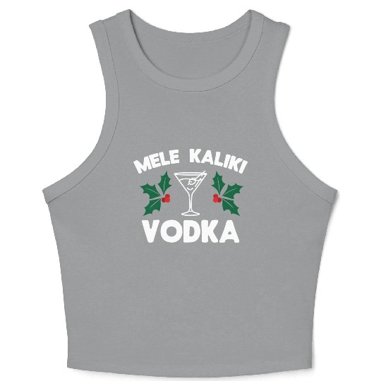 Mele Kaliki Vodka Kalikimaka Crop Tank Top