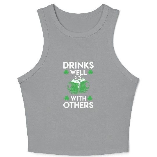 Green Beer St Patrick'S Day Crop Tank Top