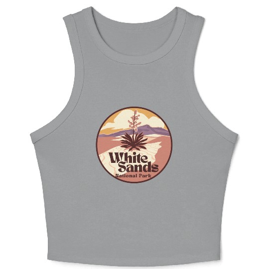 white sands national park Crop Tank Top