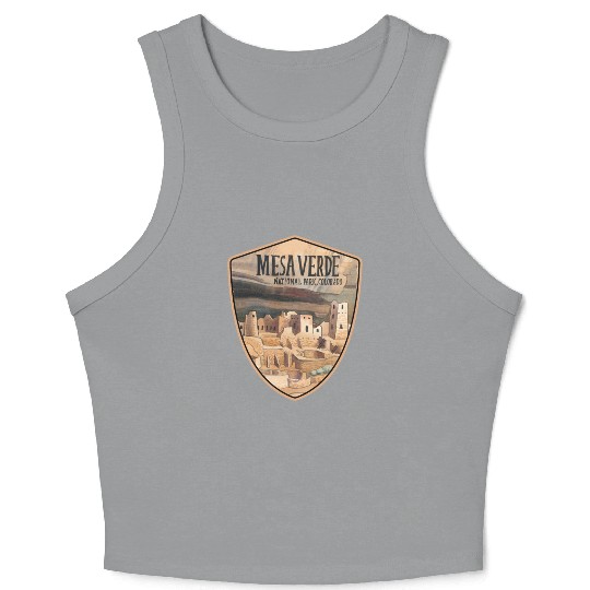 mesa verde national park Crop Tank Top