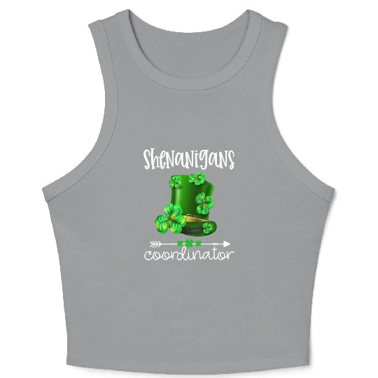 Shenanigans Coordinator St Patrick'S Day Crop Tank Top