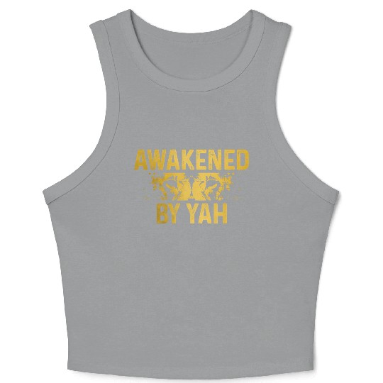 Israelite Hebrew Awakened By Yah Israel Lion Of Ju Crop Tank Top