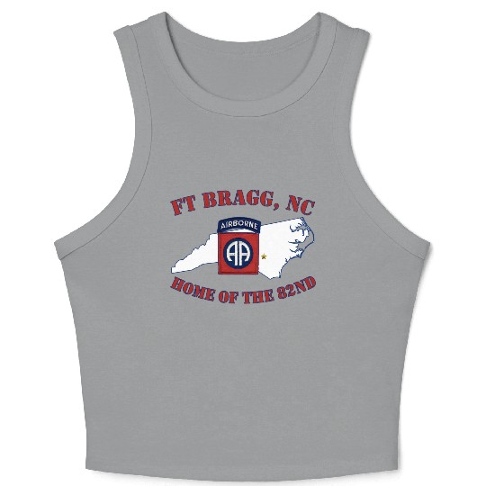 Fort Bragg Military Base-Army-Fayetteville Nc Crop Tank Top