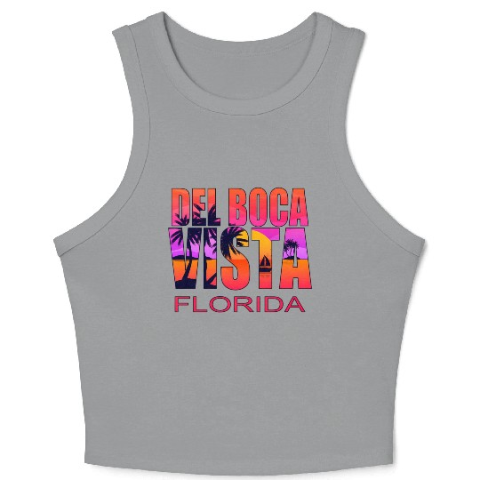 Del Boca Vista Retirement Community Novelty Crop Tank Top