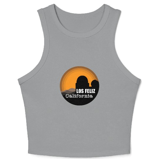 Los Feliz California Los Angeles Griffith Observat Crop Tank Top