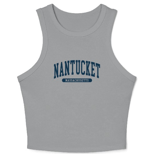 Nantucket Massachusetts Crop Tank Top