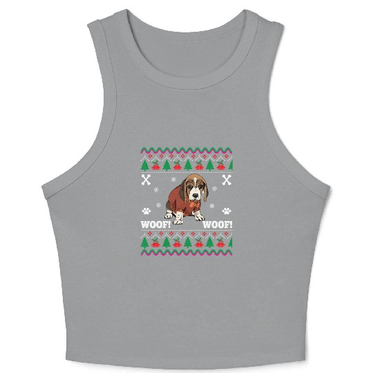 Dog Ugly Woof Beagle Crop Tank Top