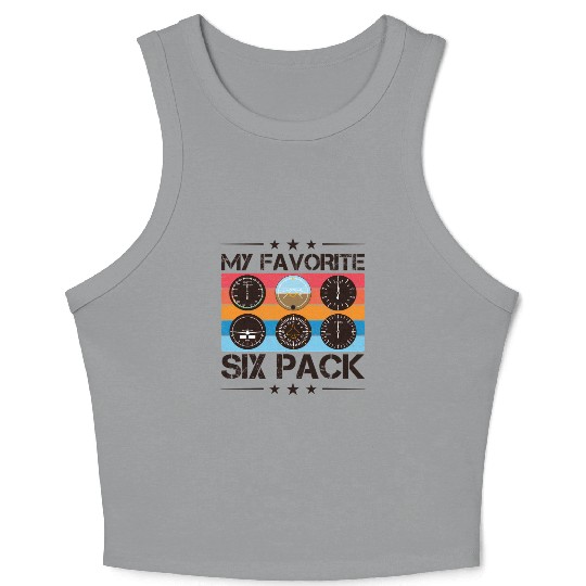 Pilot Aviation Airline Pilot Instruts Crop Tank Top