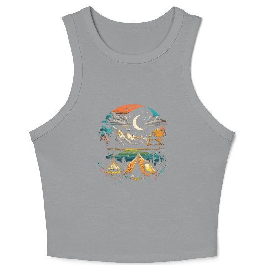 Wild Night Beauty Colours Crop Tank Top