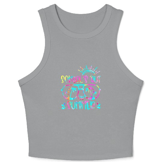 Last Day Of School Schools Out For Summer Teacher Crop Tank Top