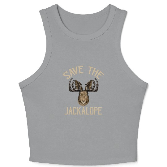 Save The Jackalope For Jackalope Fans Crop Tank Top