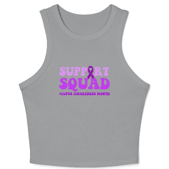 In May We Wear Purple Lupus Awareness Month Crop Tank Top