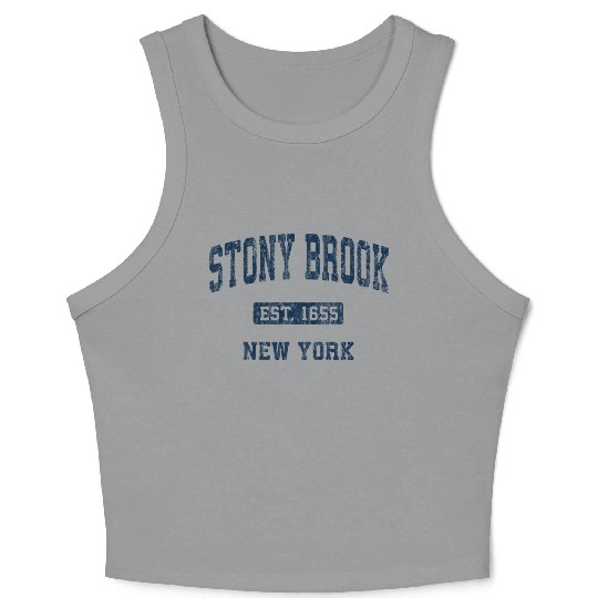 Stony Brook New York Ny Athletic Sports Crop Tank Top