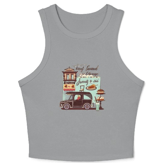 Pastries and bakery: a delicious combination Crop Tank Top