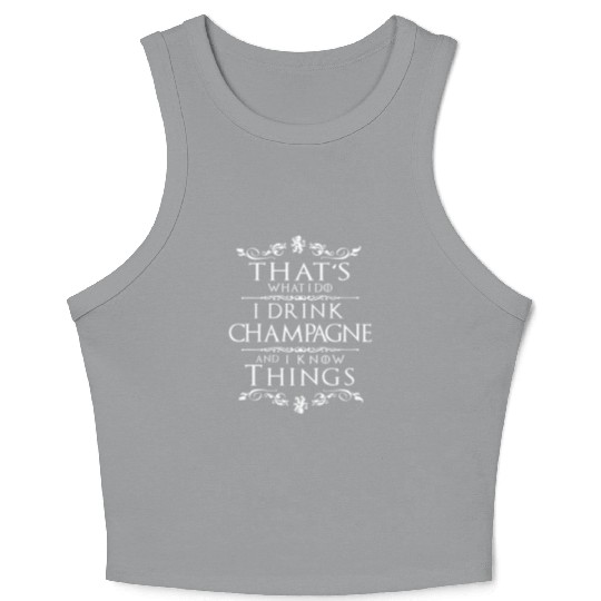 Champagne Champagne Champagne Crop Tank Top