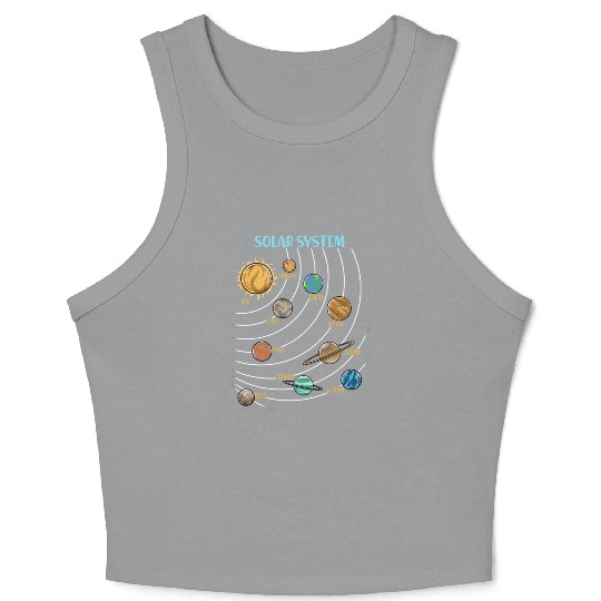 Our Solar System Science Education Crop Tank Top