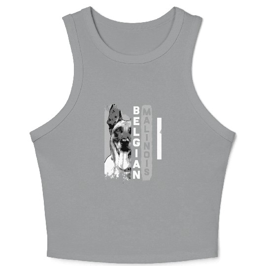 Belgian Malinois T Dog Crop Tank Top