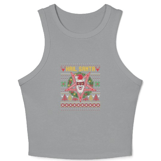 Hail Santa Weird Crop Tank Top