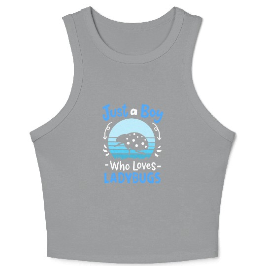 Ladybug Insect Ladybug Lover Retro Crop Tank Top