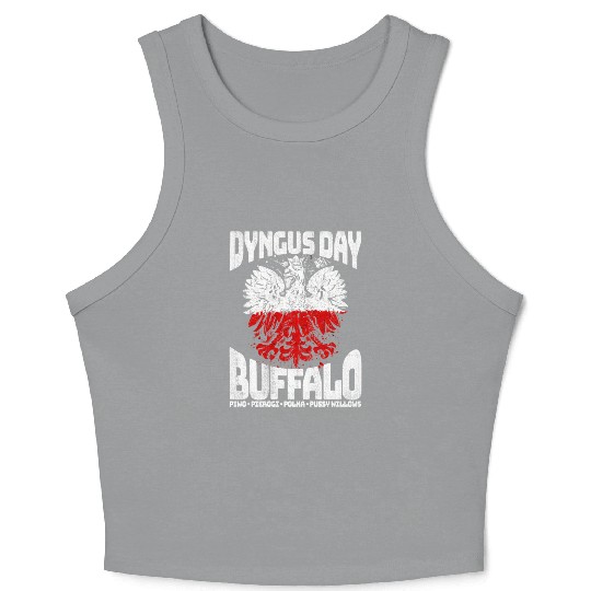 Dyngus Day Buffalo Piwo Pierogi Polka Crop Tank Top