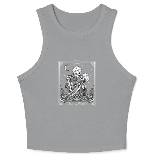 The Tarot Card Astrology Goth Halloween Crop Tank Top