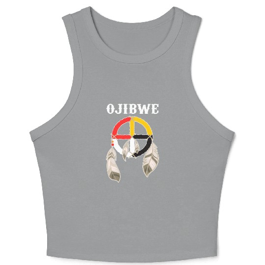 Ojibwe Anishinaabeg People Native American Crop Tank Top