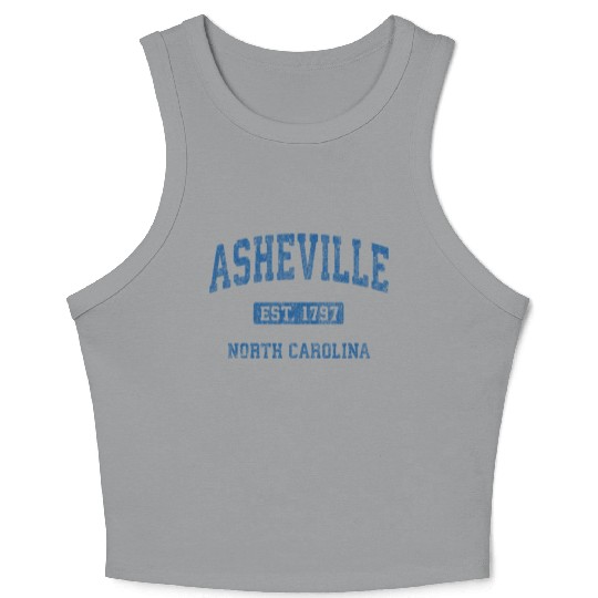 Asheville North Carolina Athletic Sports Crop Tank Top