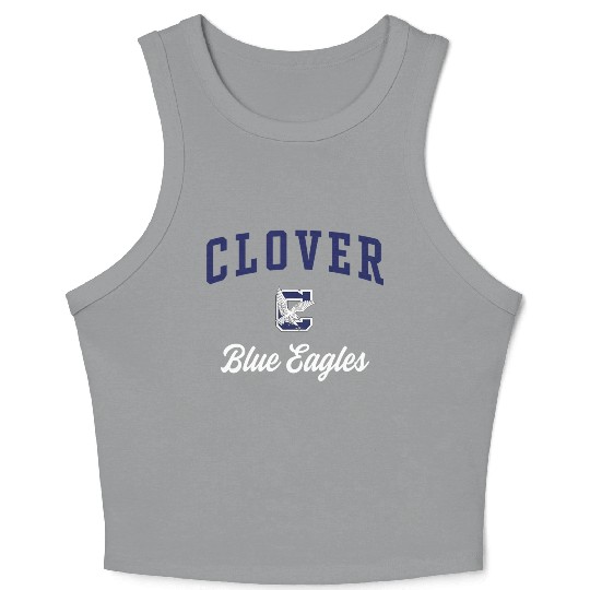 Clover High School Blue Eagles Crop Tank Top