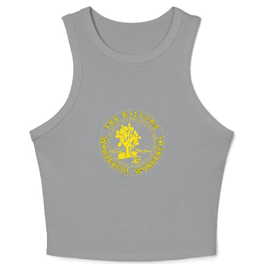 Official The ers Yellow Black Desert Crop Tank Top