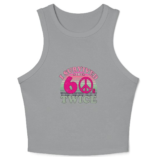 I Survived The Sixties 60S Twice Crop Tank Top