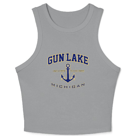 Gun Lake Mi For Crop Tank Top