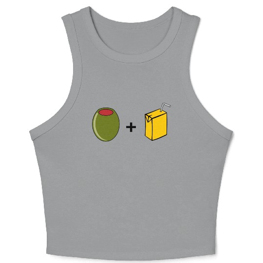 Olive Juice I Love You Crop Tank Top