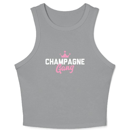 Champagne Gang Crop Tank Top