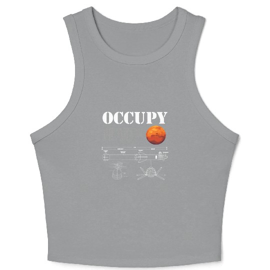 Occupy Mars Starship Rocket Crop Tank Top