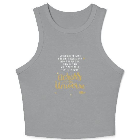 Lyrics By And Mccartney Across The Universe Crop Tank Top