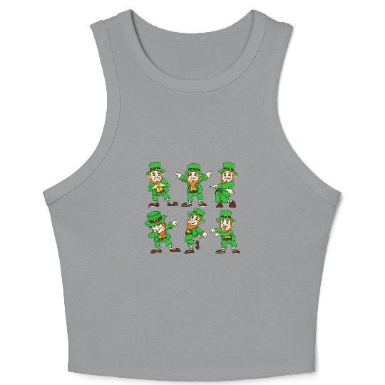 Dancing Leprechauns St Patrick'S Day Crop Tank Top