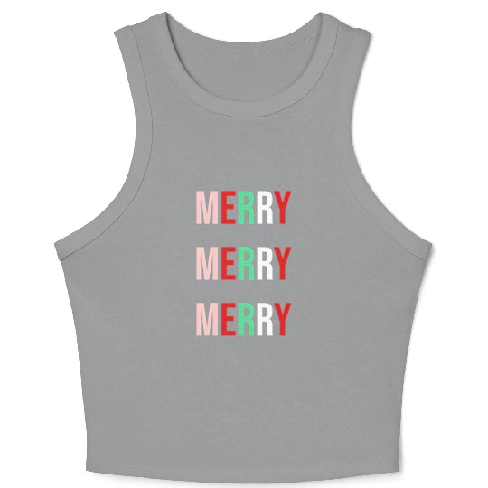 Merry Merry Merry Crop Tank Top