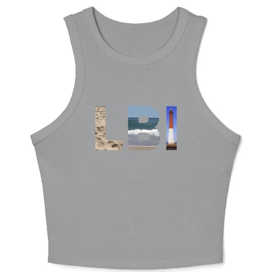 Lbi Long Beach Island Nj Photo Beach Ocean Crop Tank Top