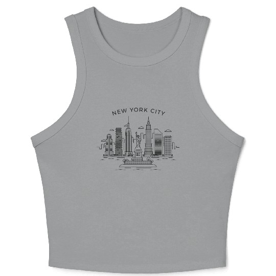 New York City yline Ny New York City Nyc Crop Tank Top