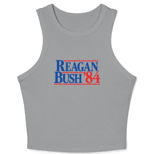 Reagan Bush '84 Republican Crop Tank Top