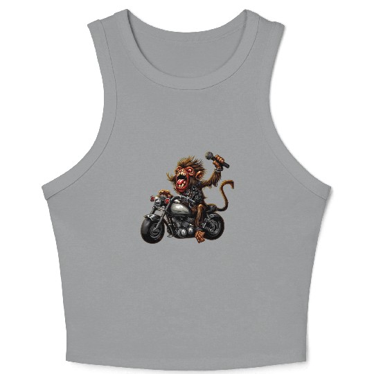 zombie Raider Monkey Crop Tank Top