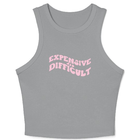Expensive And Difficult Bougie Bougee Preppy Crop Tank Top