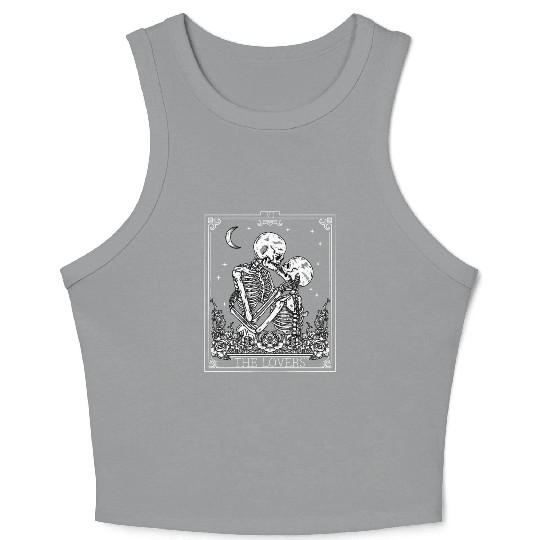 The Tarot Card Astrology ull Horror Occult Crop Tank Top