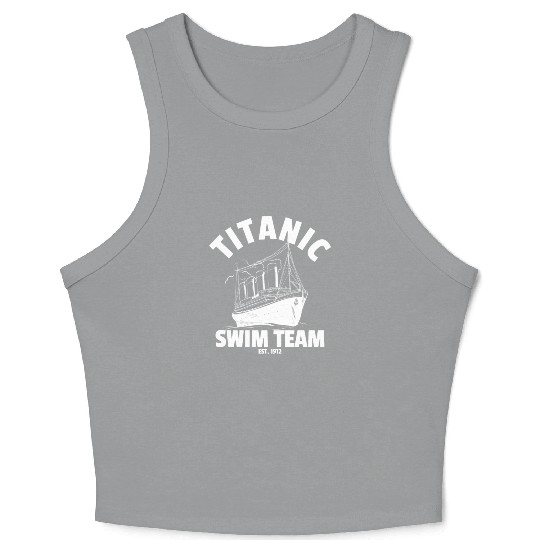 Titanic Swim Team Established 1912 RMS Titanic Crop Tank Top