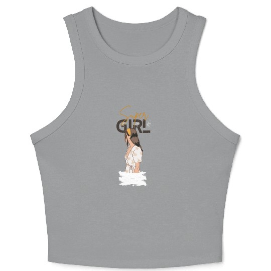 SUPER GIRL Crop Tank Top