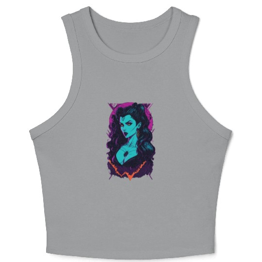 Vampire Girl Crop Tank Top