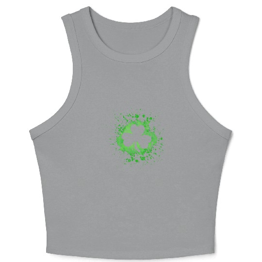 2-Sided Erin Go Bragh Shamrock Celtic Knot And Crop Tank Top