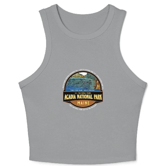 Acadia National Park Maine Vacation Crop Tank Top
