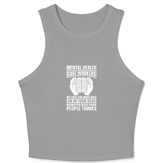 Psychology Psychologist Mental Health Awareness Crop Tank Top
