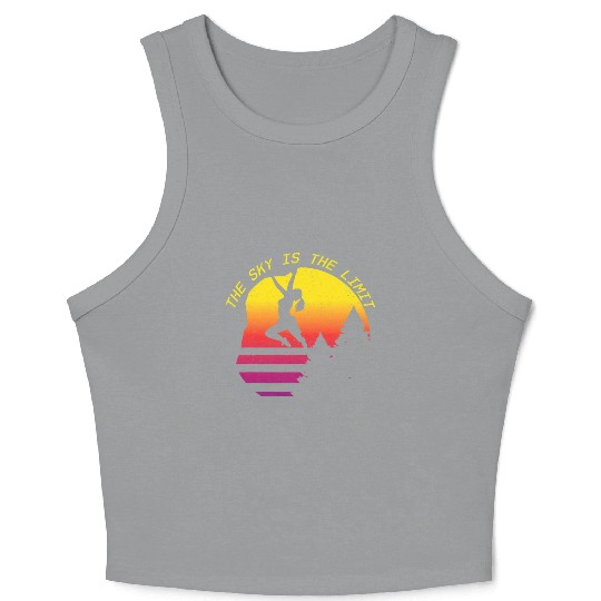 Sky Is The Limit Rock Climbing Free Wall Indoor Crop Tank Top